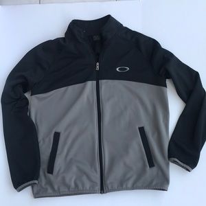 Oakley Fleece Black Gray Size Medium